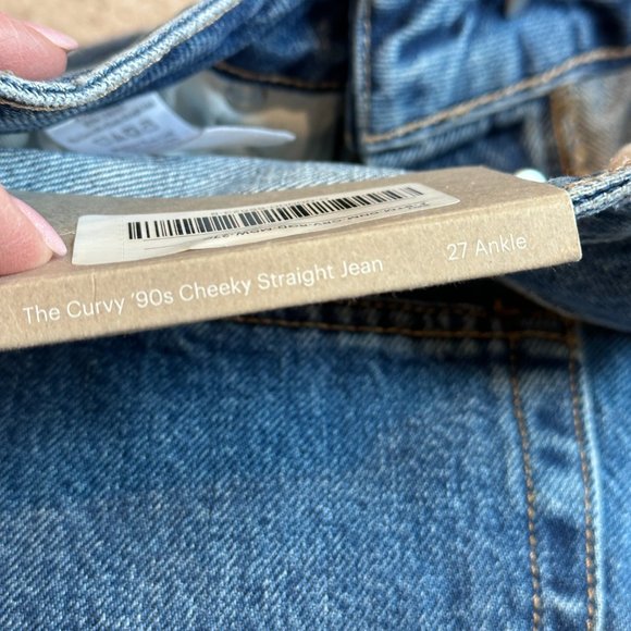Everlane Jeans The Curvy 90s Cheeky Straight Ankle Crop Organic Size 27 NWT - Picture 4 of 15